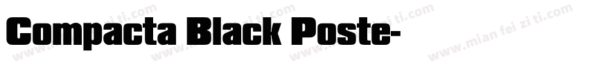Compacta Black Poste字体转换